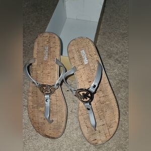 Michael Kors Women's Silver Sandals